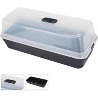 Kweekbak 53x23x20 cm Antraciet/Transparant Kweekbak 53x23x20 cm Antraciet/Transparant