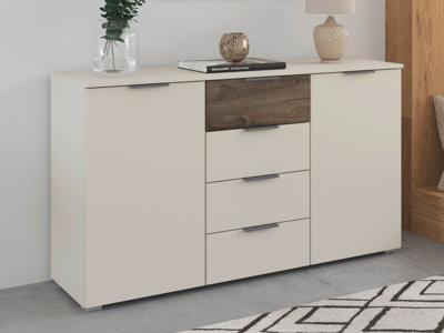 Commode SAJORIS 2 deuren 4 lades kasjmier/atlantische eik