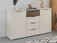 Commode SAJORIS 2 deuren 4 lades kasjmier/atlantische eik