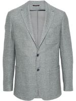 Canali blazer à simple boutonnage - Bleu