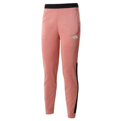 The North Face Mountain Athletics Fleece Pant Broek Dames Joggingbroek Rose Dawn Dark Heather - TNF Black L