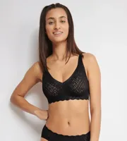 Zero feel Soft Bra Bliss - Naadloze BH top - Kanten bralette met brede bandjes
