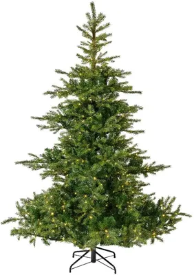 Everlands Grandis fir verlichte kunstkerstboom groen 150cm, 250 lampjes