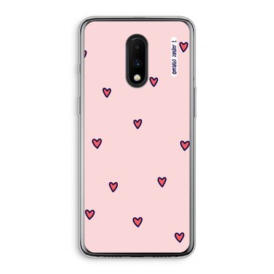 Hartjes: OnePlus 7 Transparant Hoesje