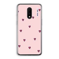 Hartjes: OnePlus 7 Transparant Hoesje