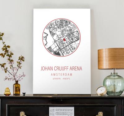 Amsterdam arena canvas schilderij