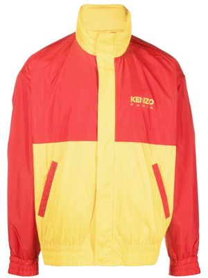 Kenzo veste colour block à logo - Jaune