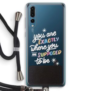 Right Place: Huawei P20 Pro Transparant Hoesje met koord