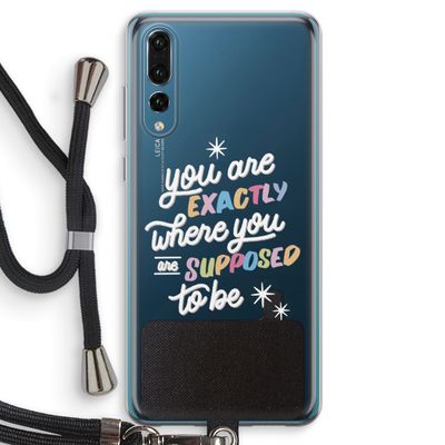 Right Place: Huawei P20 Pro Transparant Hoesje met koord