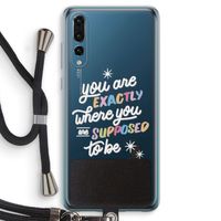 Right Place: Huawei P20 Pro Transparant Hoesje met koord