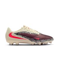 Nike Phantom 6 Low Academy Gras / Kunstgras Voetbalschoenen (MG) Gebroken Wit Bordeauxrood Rood