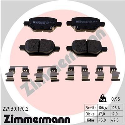 Remblokkenset, schijfrem 229301702
