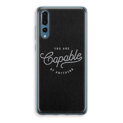 Capable: Huawei P20 Pro Transparant Hoesje