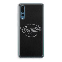 Capable: Huawei P20 Pro Transparant Hoesje