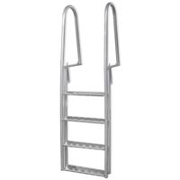 Dok/zwembadladder met 4 treden aluminium 167 cm