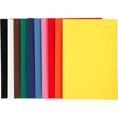 Creativ Company Velour papier kleur a4, 10 vellen