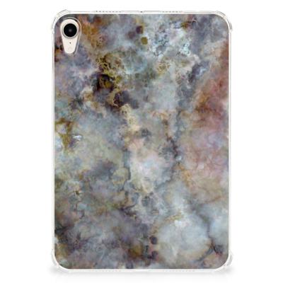 Apple iPad mini 6 (2021) Tablet Back Cover Marmer Grijs Apple iPad mini 6 (2021) Tablet Back Cover Marmer Grijs