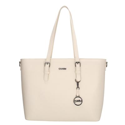 Charm London Birmingham Shopper 15,6"-Crème White