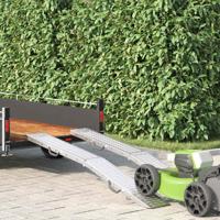 Laad Ramp 2 pcs Zilver 185 x 22,5 x 4,5 cm Gegalvaniseerd staal