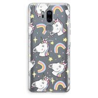 Rainbow Unicorn: LG G7 Thinq Transparant Hoesje