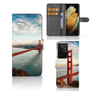 Samsung Galaxy S21 Ultra Flip Cover Golden Gate Bridge