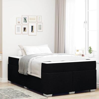 Bedframe Zwart 120 x 200 cm Stof