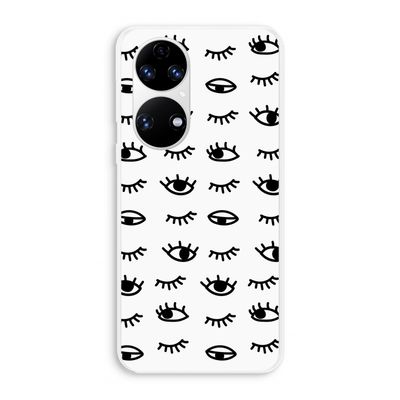Eye pattern #2: Huawei P50 Transparant Hoesje