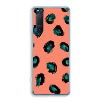 Pink Cheetah: Sony Xperia 5 II Transparant Hoesje