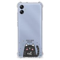 Samsung Galaxy A04e Stevig Bumper Hoesje Cat Good Day - thumbnail