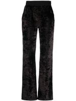 MOSCHINO JEANS pantalon en velours à coupe droite - Noir