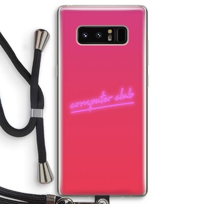 Vice Glow: Samsung Galaxy Note 8 Transparant Hoesje met koord