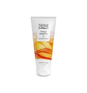 Orange happiness shower satin