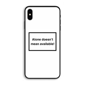 Alone: iPhone XS Max Biologisch afbreekbaar hoesje