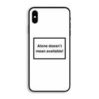 Alone: iPhone XS Max Biologisch afbreekbaar hoesje