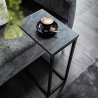 By-Boo Laptoptafel 'Edge' Marmer, kleur zwart