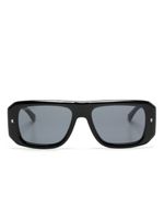 DSQUARED2 EYEWEAR lunettes de soleil rectangulaires à logo - Noir