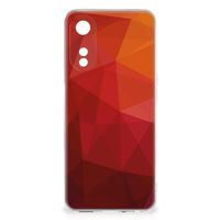 TPU Hoesje voor OPPO A78 5G | A58 5G Polygon Red - thumbnail