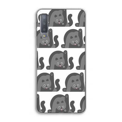 Cats: Samsung Galaxy A7 (2018) Transparant Hoesje