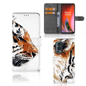 Hoesje OnePlus Nord 2 5G Watercolor Tiger