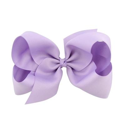 5 stuks 6 inch kleurrijke Kids meisjes grote effen lint haar boog clips (25)