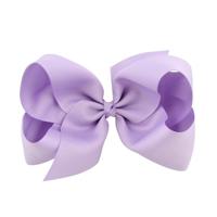 5 stuks 6 inch kleurrijke Kids meisjes grote effen lint haar boog clips (25)