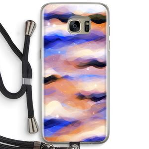 Donkere Wolken: Samsung Galaxy S7 Edge Transparant Hoesje met koord