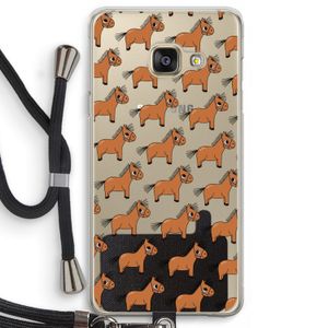 Pony: Samsung Galaxy A3 (2016) Transparant Hoesje met koord