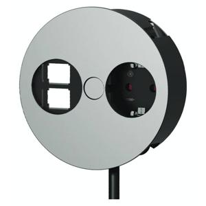 Bachmann 931.001 Stopcontact (opbouw) Met USB, Aanraakbeveiliging, Met Cat6-bus IP20 Chroom