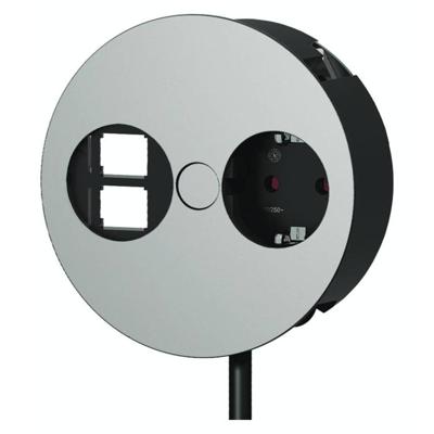 Bachmann 931.001 Stopcontact (opbouw) Met USB, Aanraakbeveiliging, Met Cat6-bus IP20 Chroom
