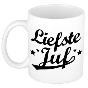 Liefste juf bedankt mok / beker 300 ml   -