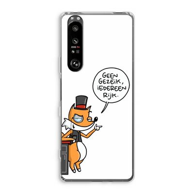 Geen Gezeik: Sony Xperia 1 III Transparant Hoesje