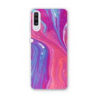 Paarse stroom: Samsung Galaxy A70 Transparant Hoesje
