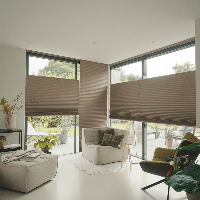 Honingraat plissé gordijnen Top-Down Bottom-Up koordbediening