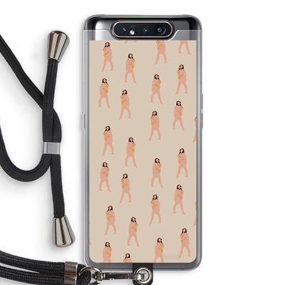 You're so golden: Samsung Galaxy A80 Transparant Hoesje met koord